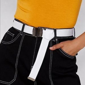 White Pretty Little Thing Belt